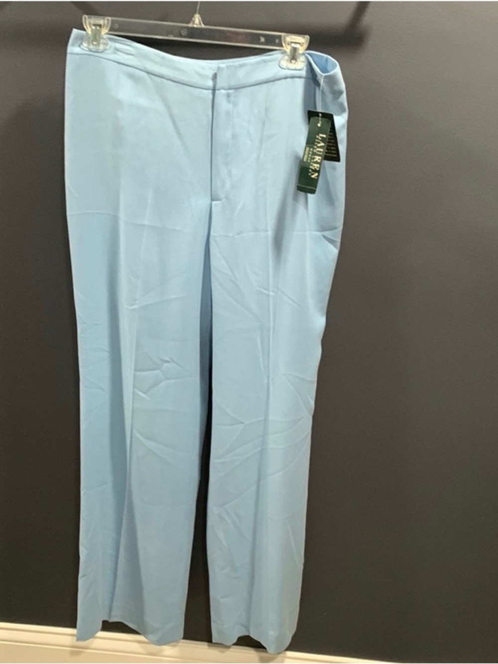Lauren Ralph Lauren blue silk pants 16W fully lined.